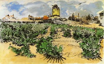  Vincent Kunst - Die Mühle von Alphonse Daudet bei Fontevieille Vincent van Gogh